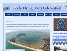 Tablet Screenshot of pooleflyingboats.com